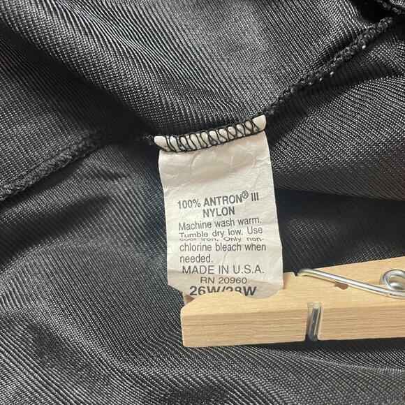 Half Slip Skirt Plus Size 26W 28W Black Satin Nylon Lace Trim Lingerie Layering - Picture 9 of 12